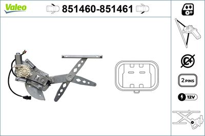 Стеклоподъемник VALEO 851460