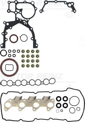 Комплект прокладок, двигатель VICTOR REINZ 01-10240-02