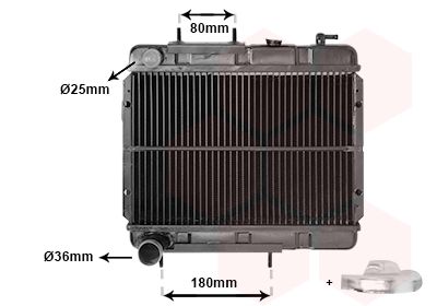 Radiators, Motora dzesēšanas sistēma VAN WEZEL 43002006