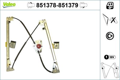 Стеклоподъемник VALEO 851378