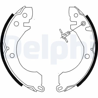 Комплект тормозных колодок DELPHI LS1779