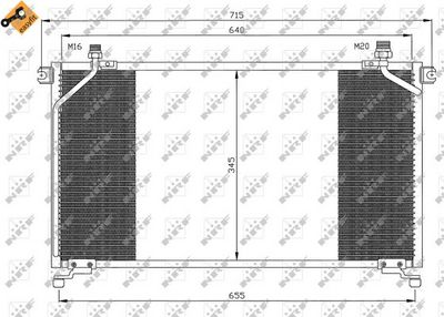 Конденсатор, кондиционер NRF 35373