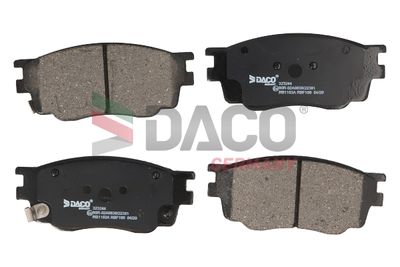 Комплект тормозных колодок, дисковый тормоз DACO 323244