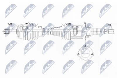 Приводной вал NTY NPW-CH-040