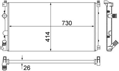 Radiators, Motora dzesēšanas sistēma MAHLE CR 1683 000S