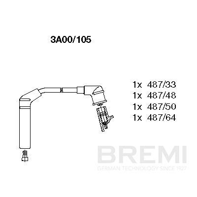 Augstsprieguma vadu komplekts BREMI 3A00/105