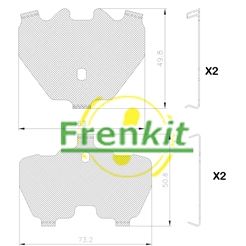 Pretčīkstēšanas plēve, Bremžu uzlikas FRENKIT 940326