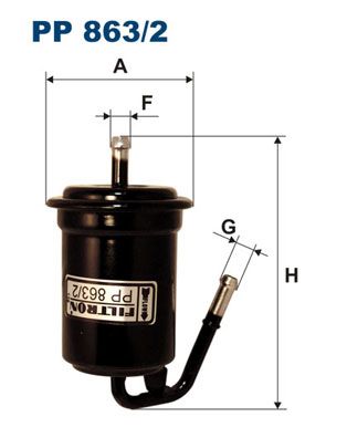 Degvielas filtrs FILTRON PP 863/2