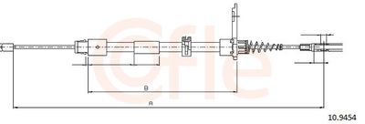 Тросик, cтояночный тормоз COFLE 10.9454