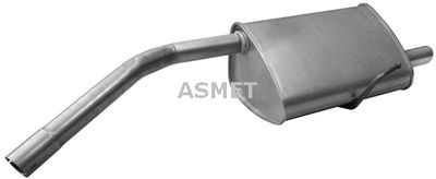 Глушитель выхлопных газов конечный ASMET 29.005