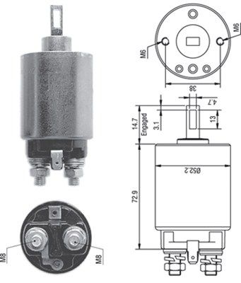 Ievilcējrelejs, Starteris MAGNETI MARELLI 940113050278