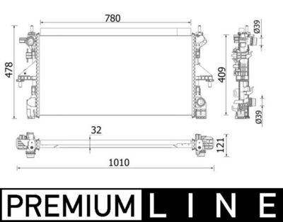 Radiators, Motora dzesēšanas sistēma MAHLE CR 934 000P