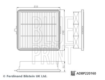 Gaisa filtrs BLUE PRINT ADBP220160