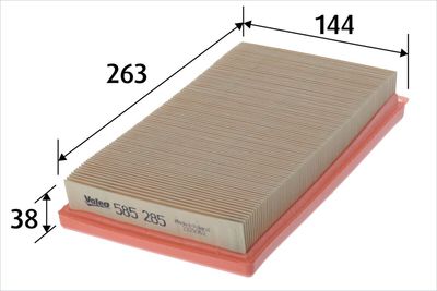 Gaisa filtrs VALEO 585285