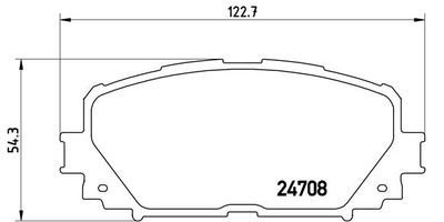 Bremžu uzliku kompl., Disku bremzes BREMBO P 83 101
