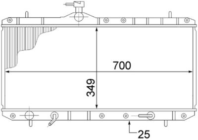 Radiators, Motora dzesēšanas sistēma MAHLE CR 1517 000S