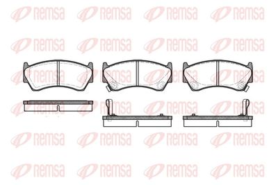Bremžu uzliku kompl., Disku bremzes REMSA 0592.02