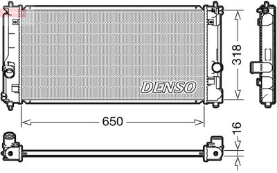 Radiators, Motora dzesēšanas sistēma DENSO DRM50081