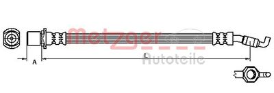 Bremžu šļūtene METZGER 4110057