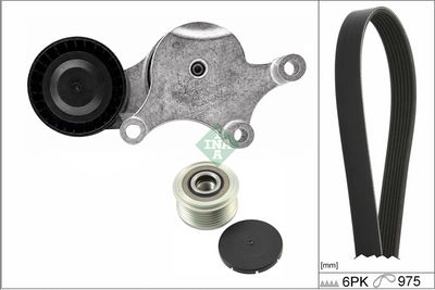 Ķīļrievu siksnu komplekts Schaeffler INA 529 0261 20