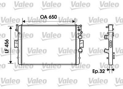 Radiators, Motora dzesēšanas sistēma VALEO 734231