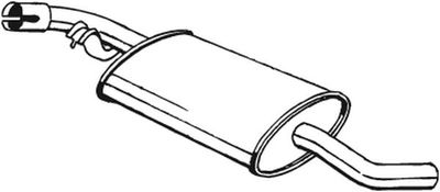 Vidējais izpl. gāzu trokšņa slāpētājs BOSAL 233-741