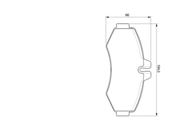 Bremžu uzliku kompl., Disku bremzes BOSCH 0986424476