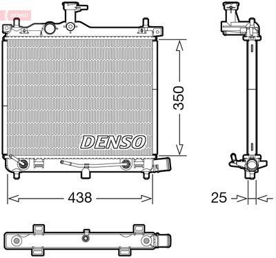 Radiators, Motora dzesēšanas sistēma DENSO DRM41023