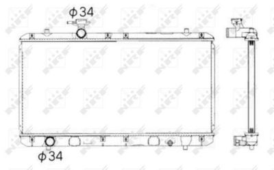 Radiators, Motora dzesēšanas sistēma NRF 53428