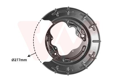 Dubļu sargs, Bremžu disks VAN WEZEL 8207373