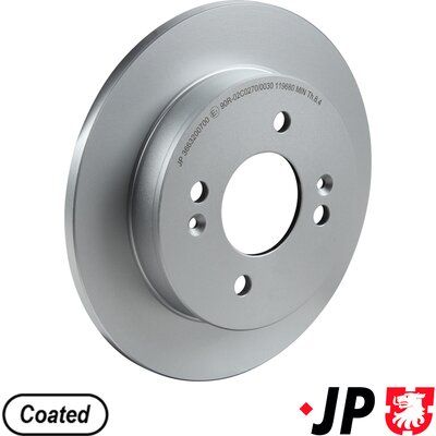Тормозной диск JP GROUP 3663200700