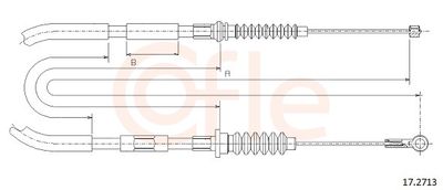 Тросик, cтояночный тормоз COFLE 92.17.2713