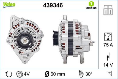 Ģenerators VALEO 439346