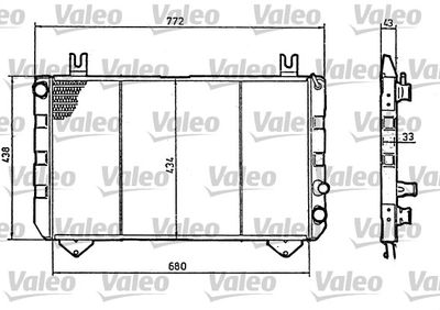 Radiators, Motora dzesēšanas sistēma VALEO 819320