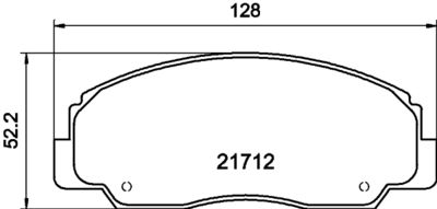 Bremžu uzliku kompl., Disku bremzes HELLA PAGID 8DB 355 009-781