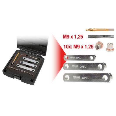 Vītņgriešanas instrumentu komplekts KS TOOLS 122.1300
