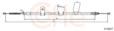 Тросик, cтояночный тормоз COFLE 92.17.0327