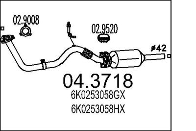 Катализатор MTS 04.3718