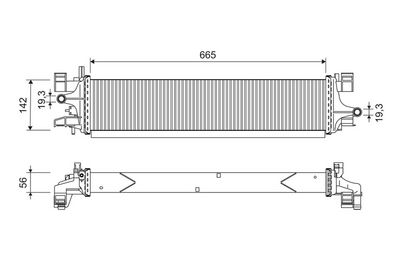 Радиатор, охлаждение двигателя VALEO 701249