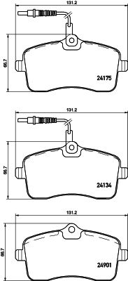 HELLA PAGID 8DB355020671 Bremžu uzliku kompl