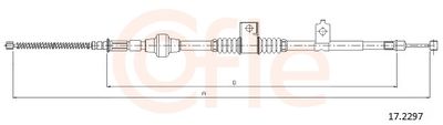 Тросик, cтояночный тормоз COFLE 17.2297