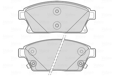 Bremžu uzliku kompl., Disku bremzes VALEO 601705
