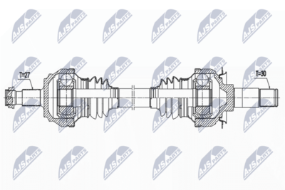 Приводной вал NTY NPW-ME-160