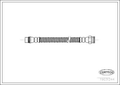 Тормозной шланг CORTECO 19031244