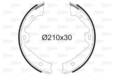 Bremžu loku kompl., Stāvbremze VALEO 564137