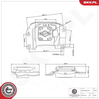 Piekare, Automātiskā pārnesumkārba ESEN SKV 75SKV817