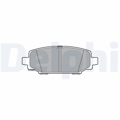 Комплект тормозных колодок, дисковый тормоз DELPHI LP3582