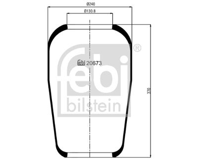 Pneimoatsperes spilvens, Pneimopiekare FEBI BILSTEIN 20673