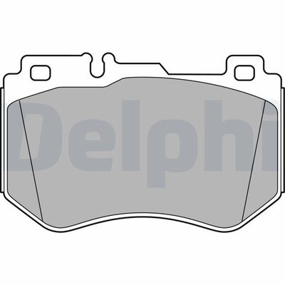 Bremžu uzliku kompl., Disku bremzes DELPHI LP3137