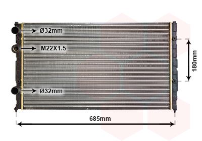 Radiators, Motora dzesēšanas sistēma VAN WEZEL 49002031